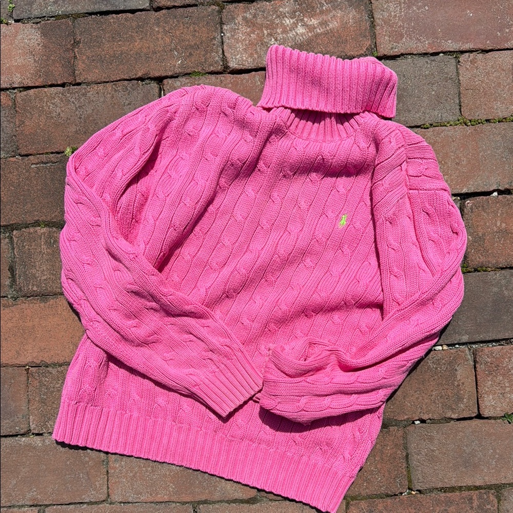 Ralph Lauren  Cable Knit Turtleneck Sweater